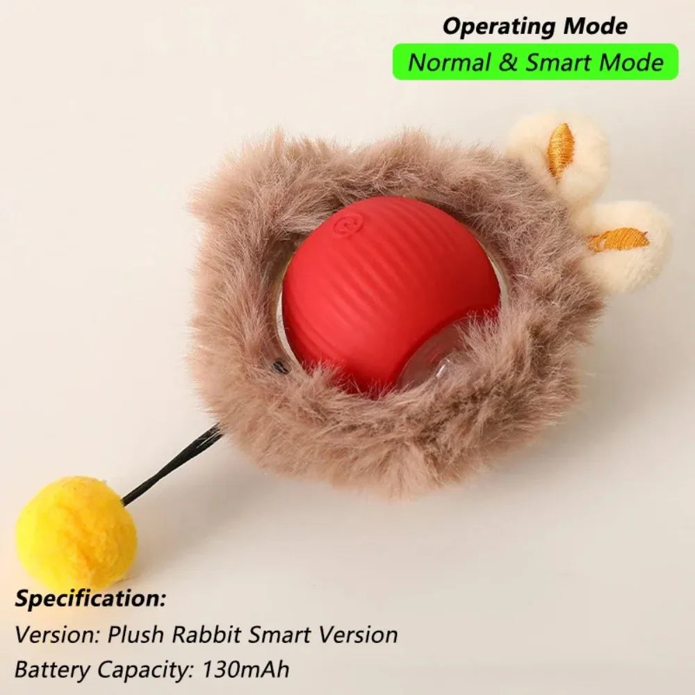 Interactive Smart Pet Toy Ball – Rechargeable. Keep your pet active, happy, and entertained. Features intelligent rolling, bite-resistant silicone, and up to 90 minutes of rechargeable playtime — perfect for cats and small dogs.
